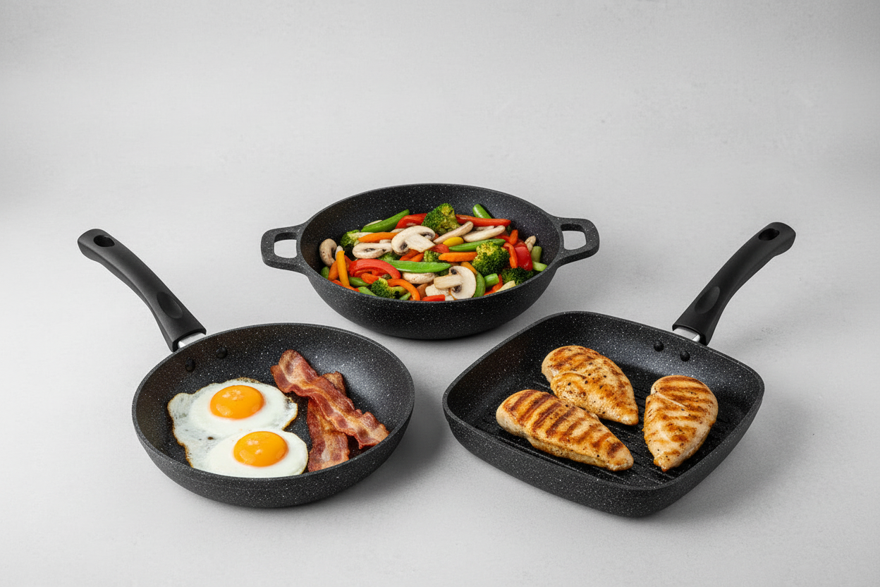 3-Piece Ultimate Stone Cookware Combo Set