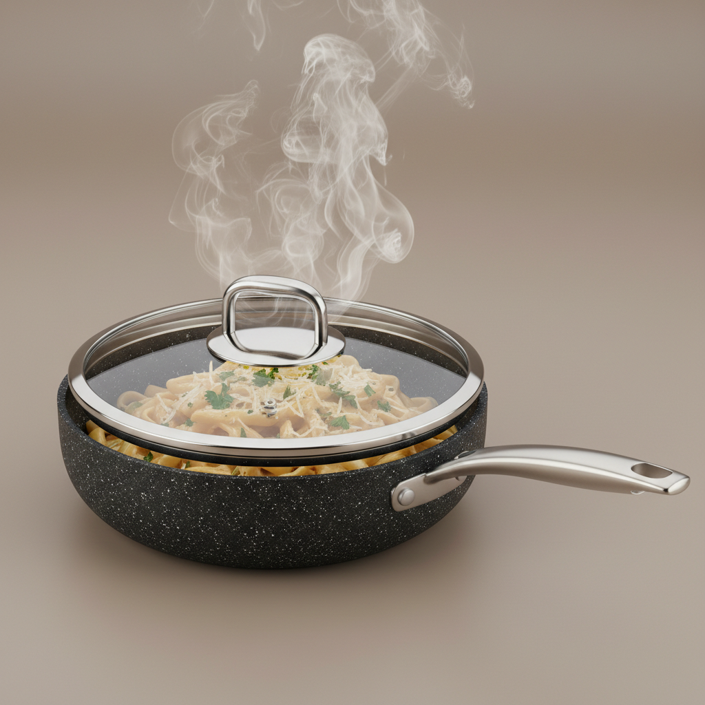 Granite Coated with Glass Lid