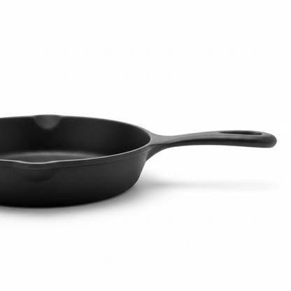 Cast iron frypan side angle