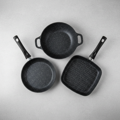 3-Piece Ultimate Stone Cookware Combo Set