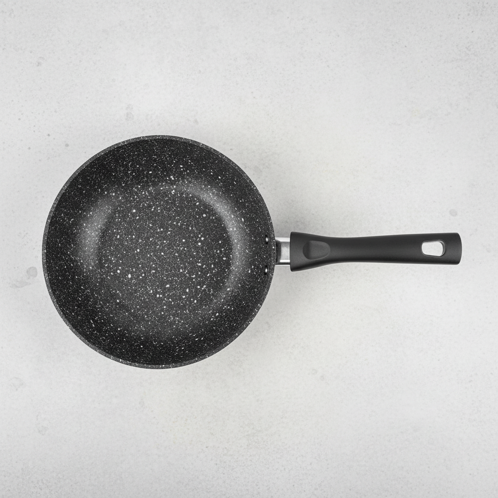 Non-Stick Granite Wok - Grey Background