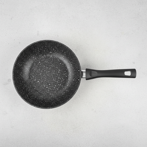 Non-Stick Granite Wok - Grey Background