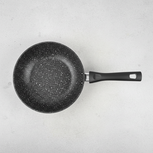 Non-Stick Granite Wok - Grey Background